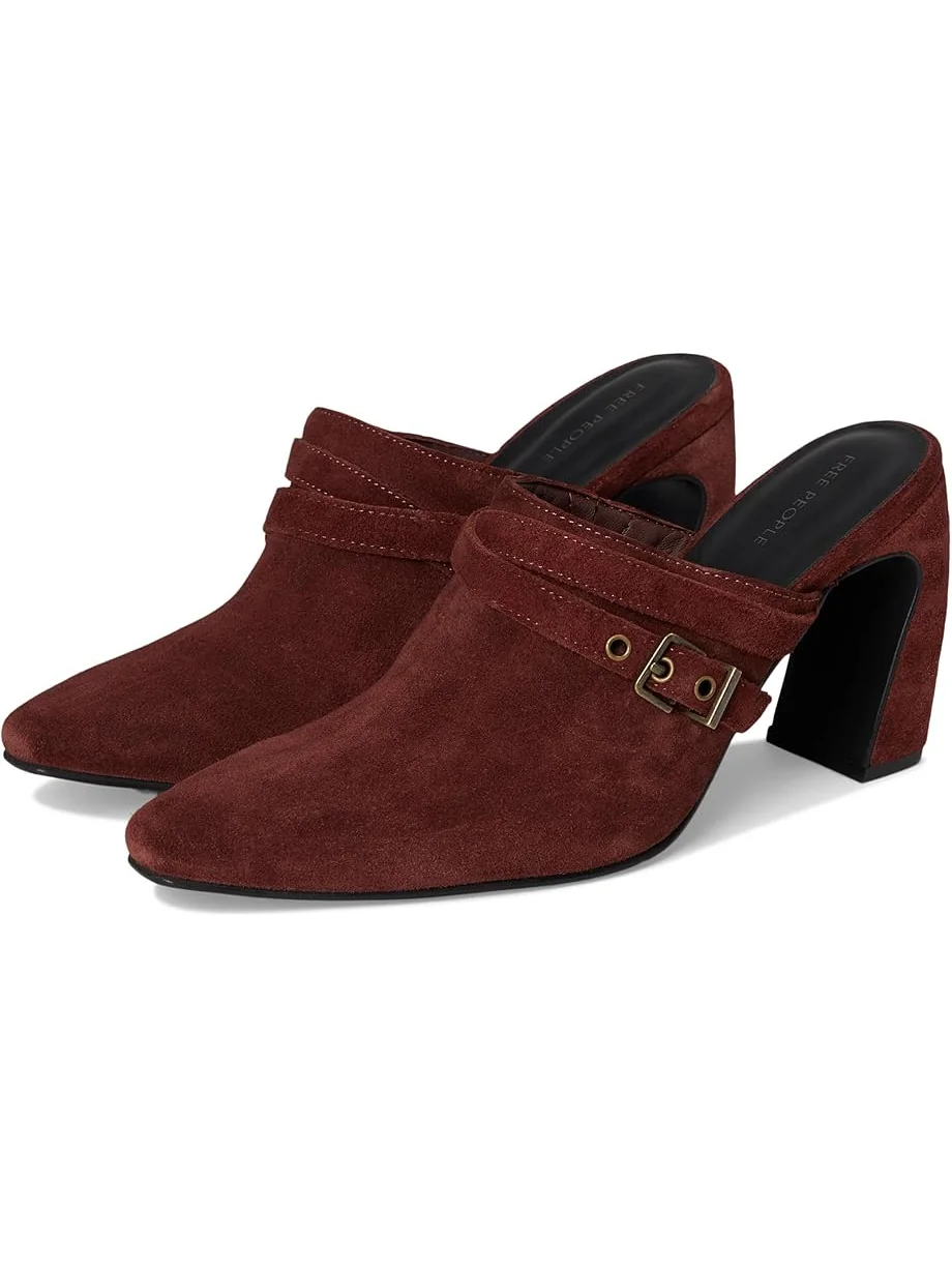Женские сабо Free People Date Night на каблуке, Port Royale Suede — 1