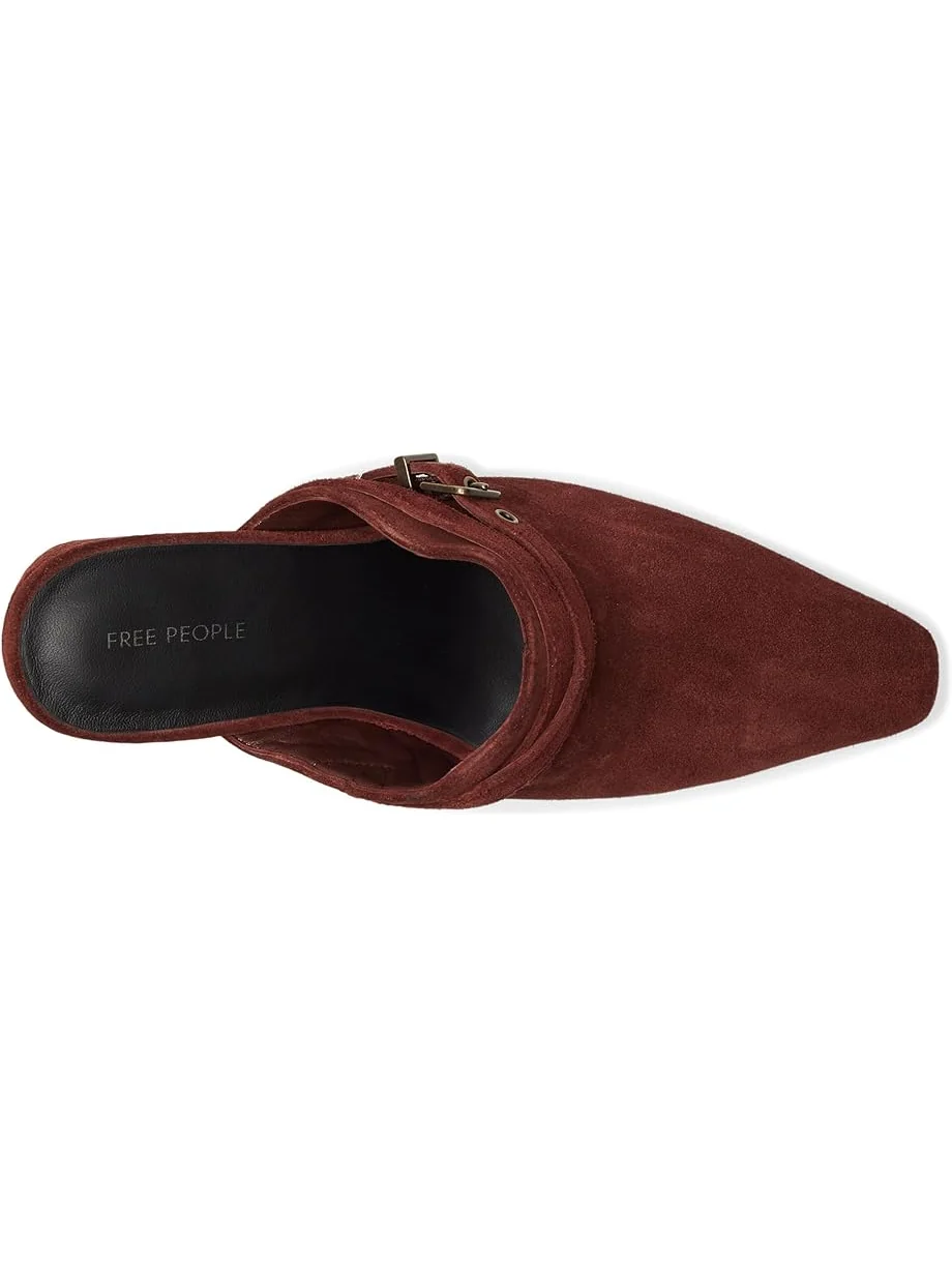 Женские сабо Free People Date Night на каблуке, Port Royale Suede — 2