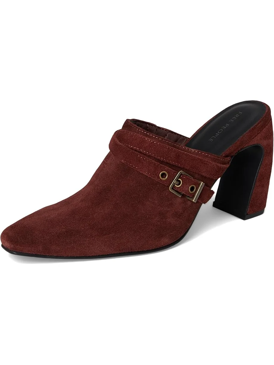 Женские сабо Free People Date Night на каблуке, Port Royale Suede — 7