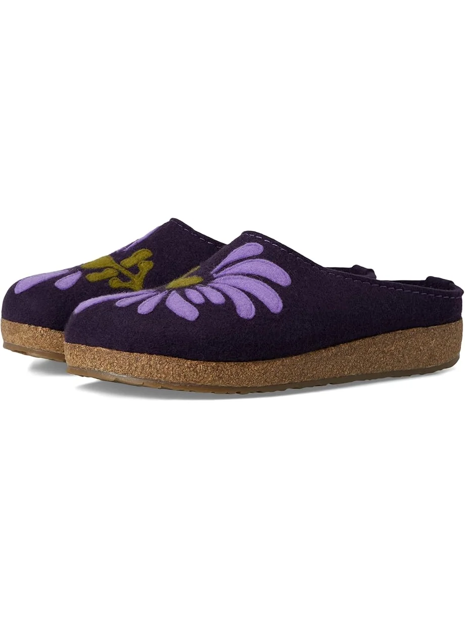 Женские сабо Haflinger Blooming, Eggplant — 1