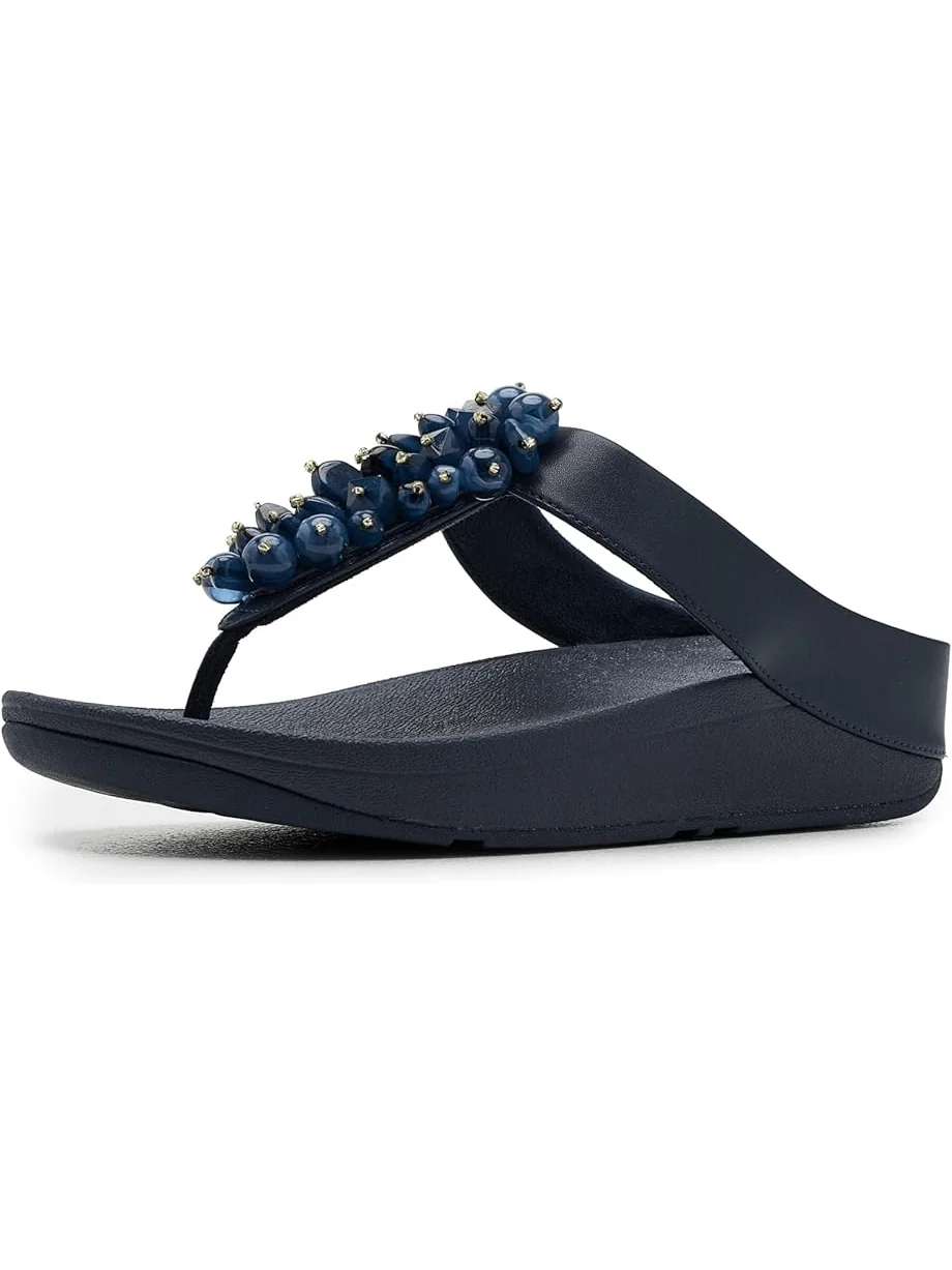Женские сандалии FitFlop Fino Bead-Cluster Toe-Post — 1