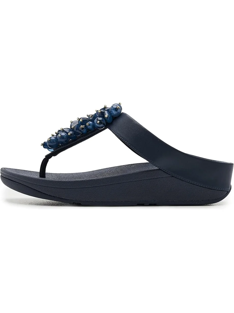 Женские сандалии FitFlop Fino Bead-Cluster Toe-Post — 4