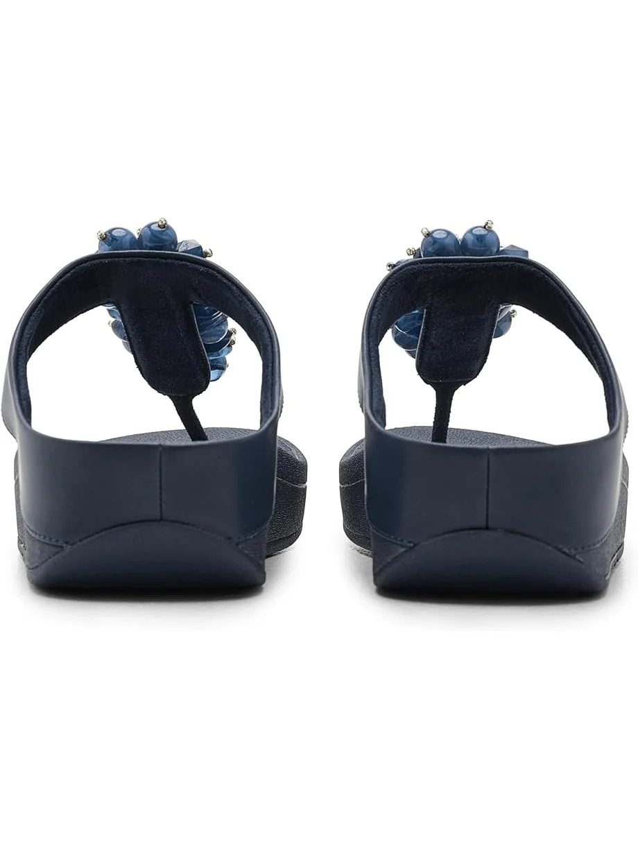 Женские сандалии FitFlop Fino Bead-Cluster Toe-Post — 7