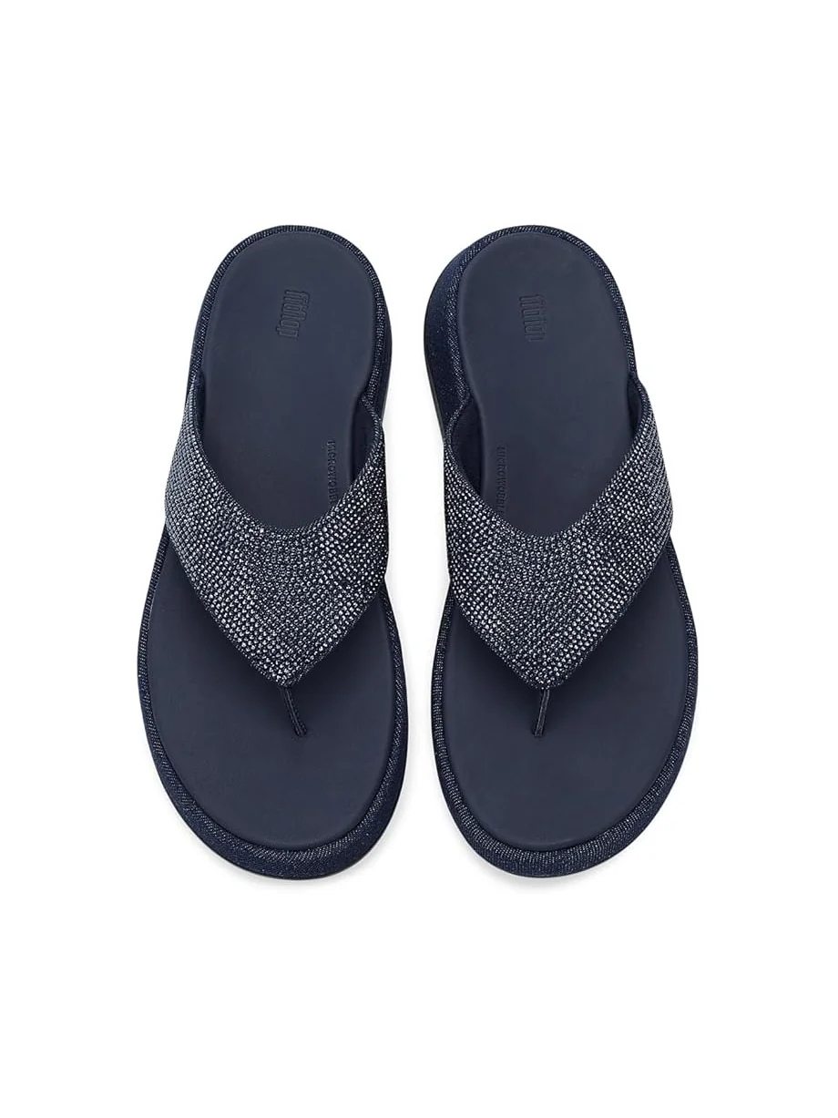 Женские сандалии FitFlop F Mode Toe Post Denim And Hotfix — 2