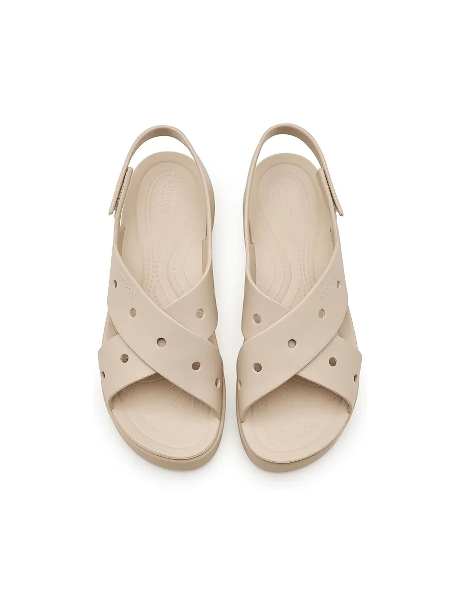 Женские сандалии Crocs Brooklyn 4U Low Wedges, Frappe/Cross-Strap — 2