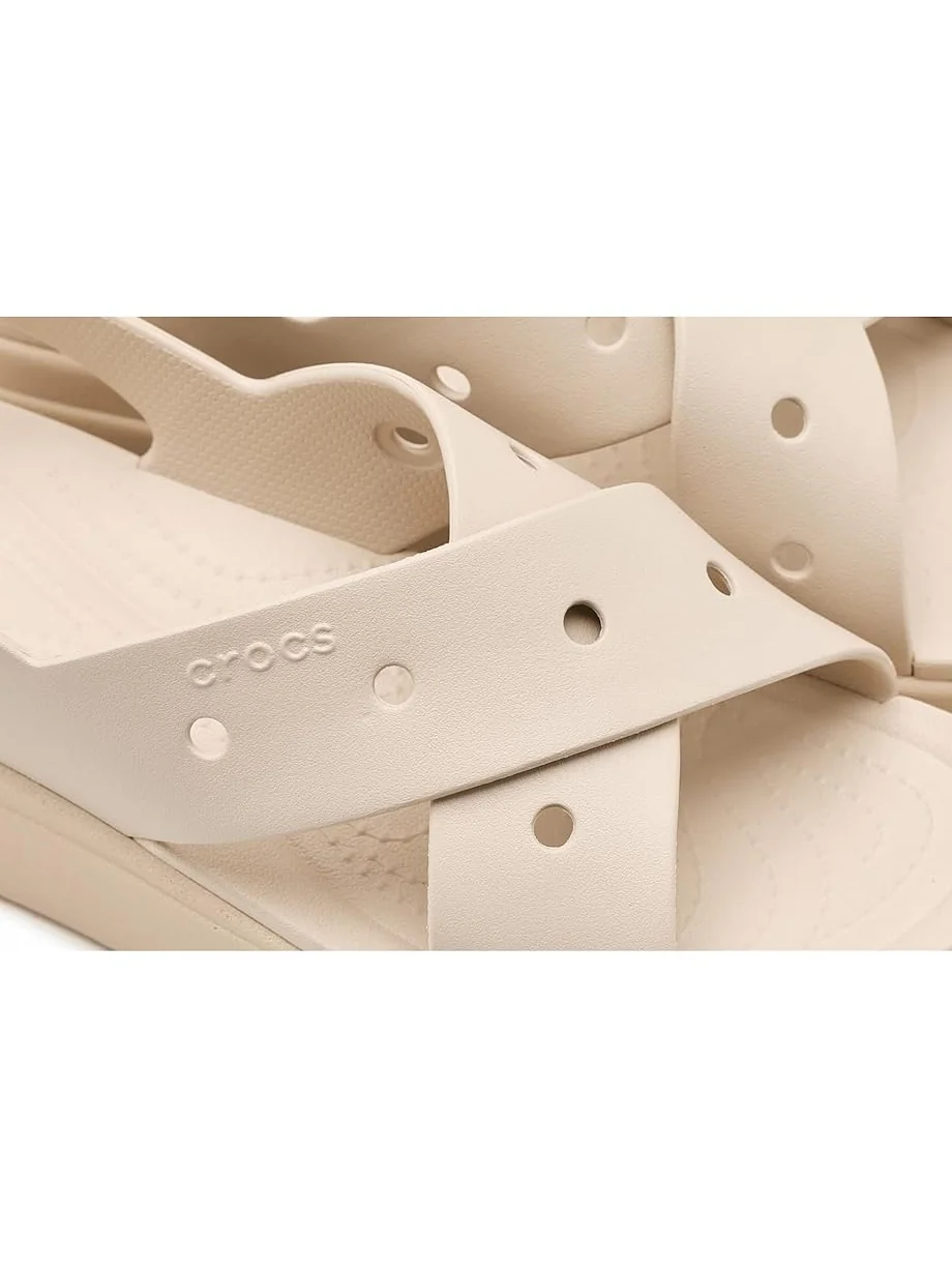 Женские сандалии Crocs Brooklyn 4U Low Wedges, Frappe/Cross-Strap — 6