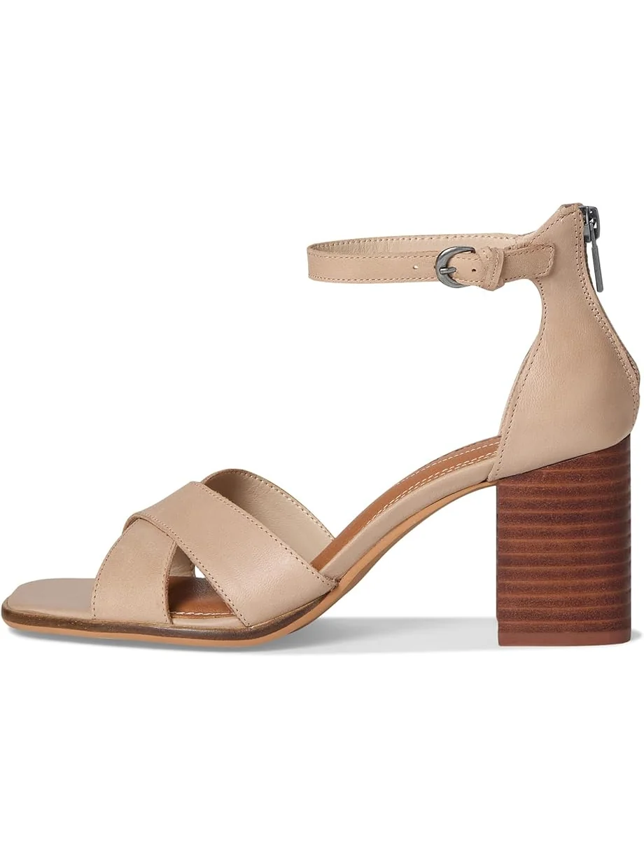 Женские босоножки на высоком каблуке Lucky Brand Herrika Cross Band — 4