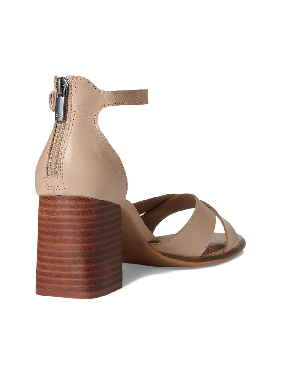 Женские босоножки на высоком каблуке Lucky Brand Herrika Cross Band — 5