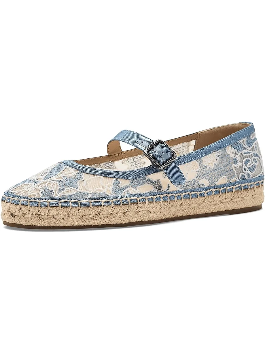 Женские босоножки на каблуке Lucky Brand Orlyna Floral Lace — 1