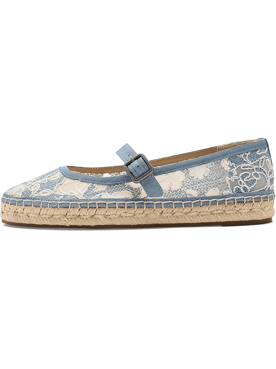 Женские босоножки на каблуке Lucky Brand Orlyna Floral Lace — 4