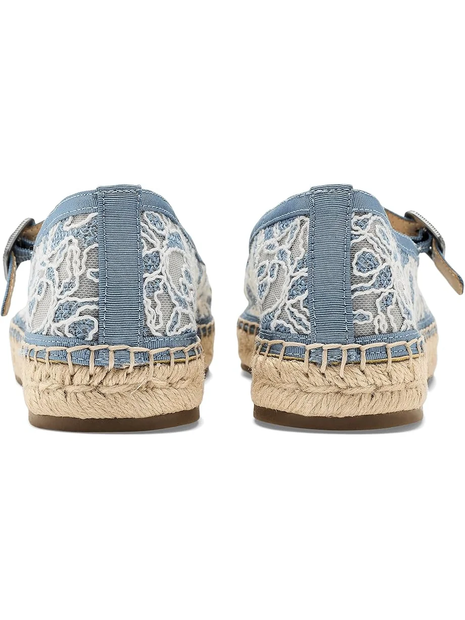 Женские босоножки на каблуке Lucky Brand Orlyna Floral Lace — 7