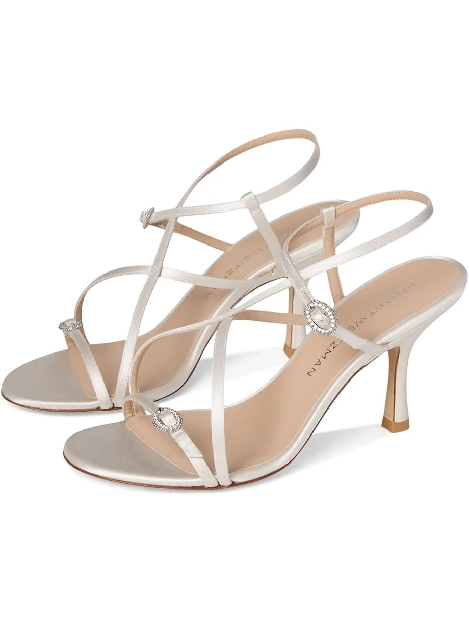 Женские босоножки Stuart Weitzman Kensington Strappy Sandals 85 на каблуке — 1