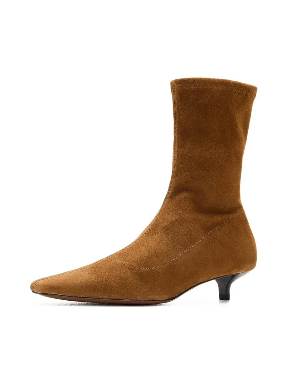 Женские сапоги-ботфорты Madewell Ciel Kitten Heel Glove - замша — 1