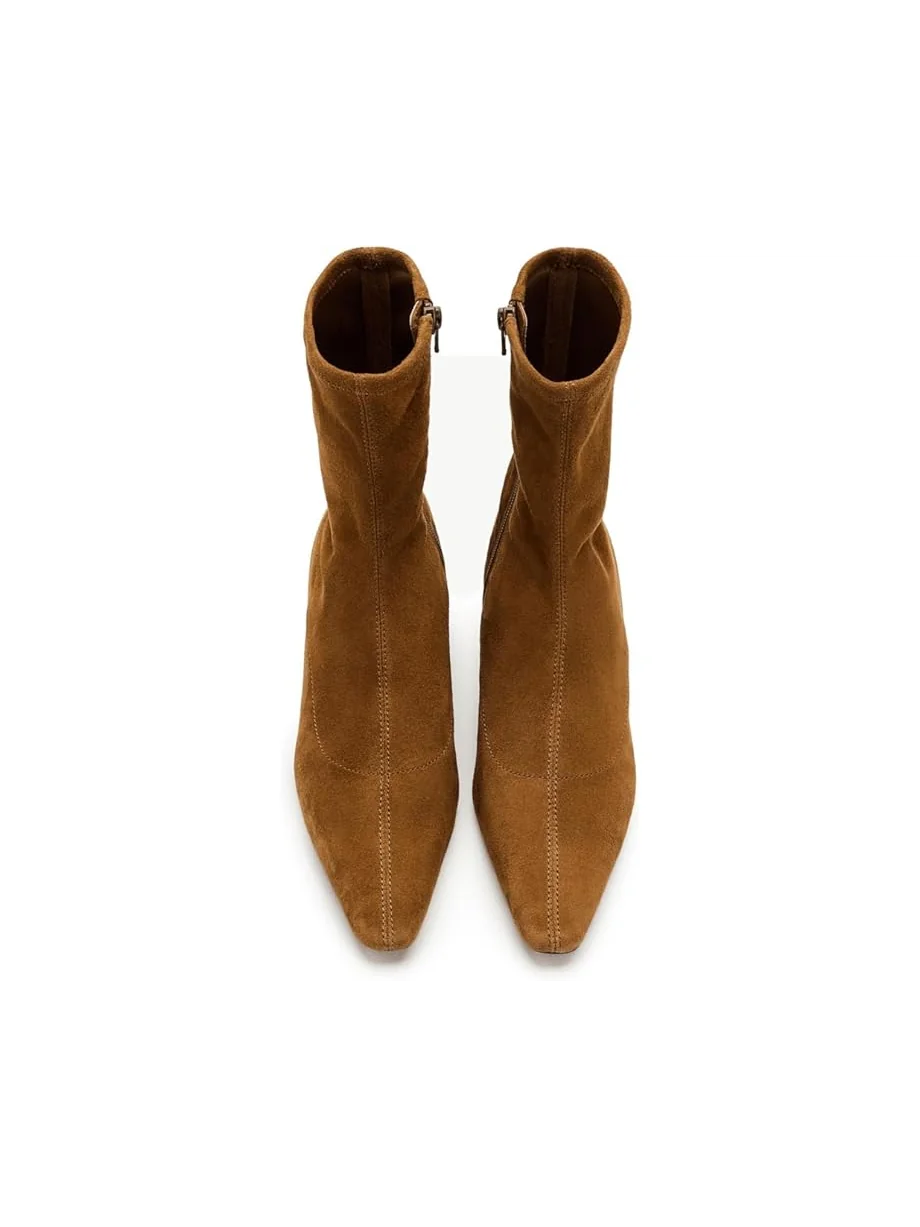 Женские сапоги-ботфорты Madewell Ciel Kitten Heel Glove - замша — 2