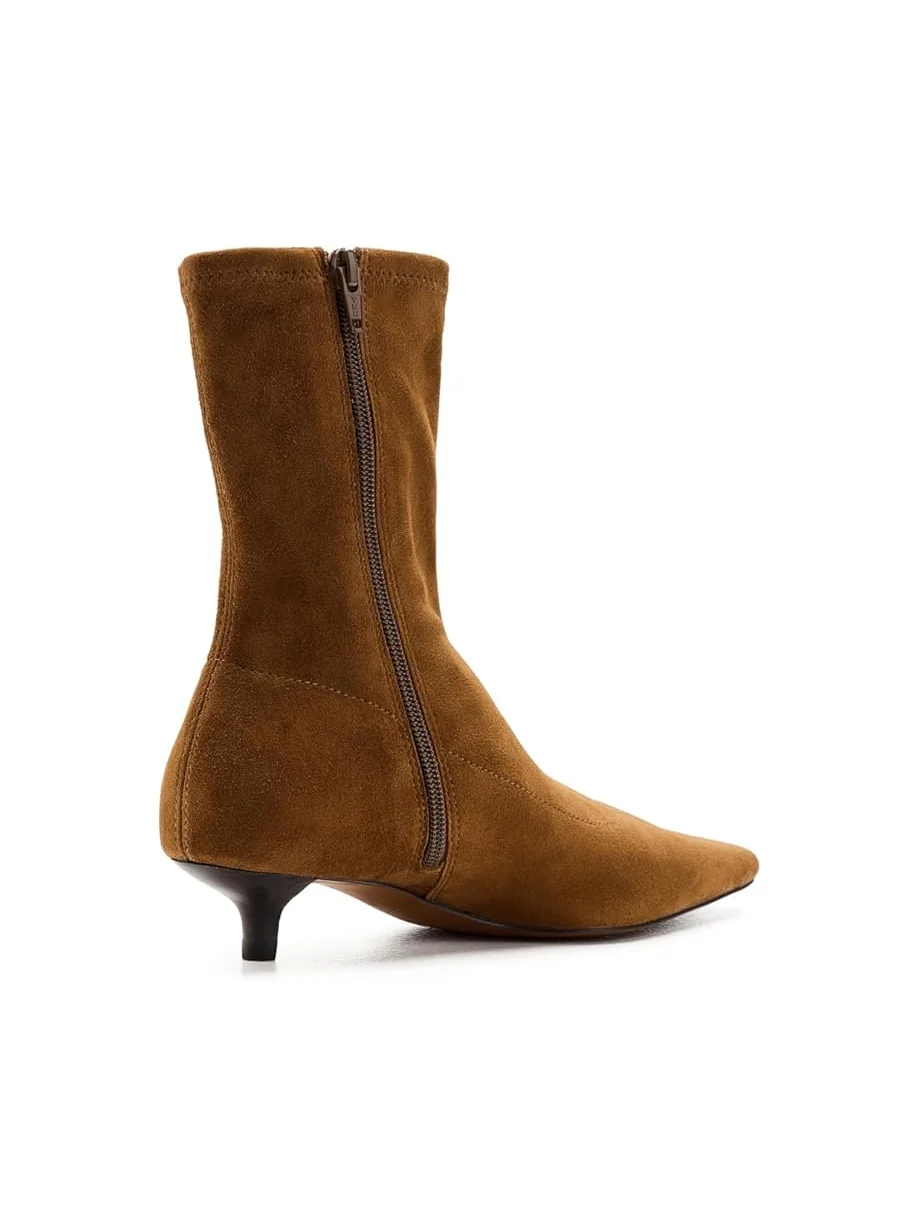 Женские сапоги-ботфорты Madewell Ciel Kitten Heel Glove - замша — 3