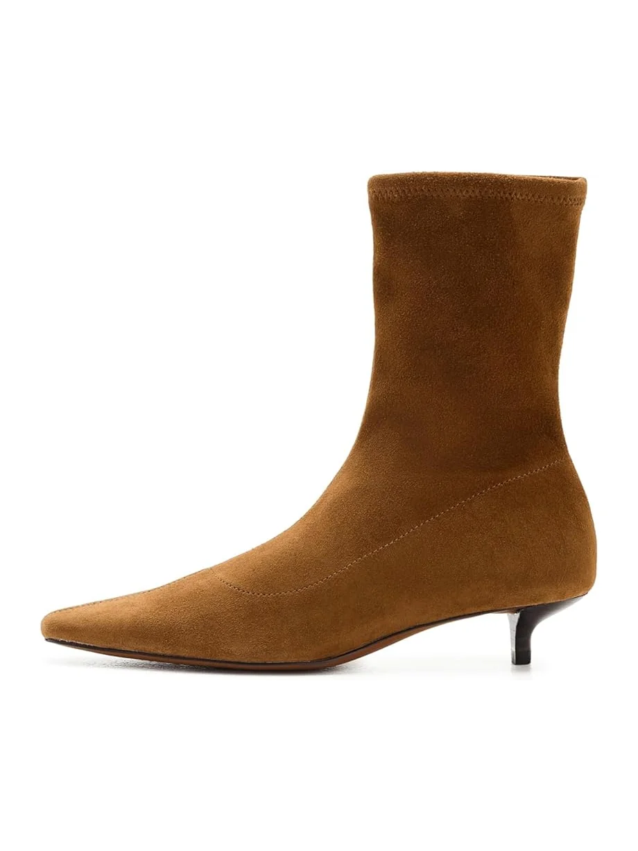 Женские сапоги-ботфорты Madewell Ciel Kitten Heel Glove - замша — 4