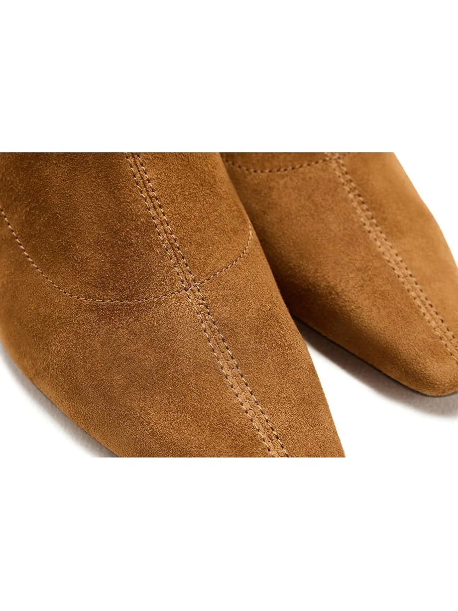 Женские сапоги-ботфорты Madewell Ciel Kitten Heel Glove - замша — 6