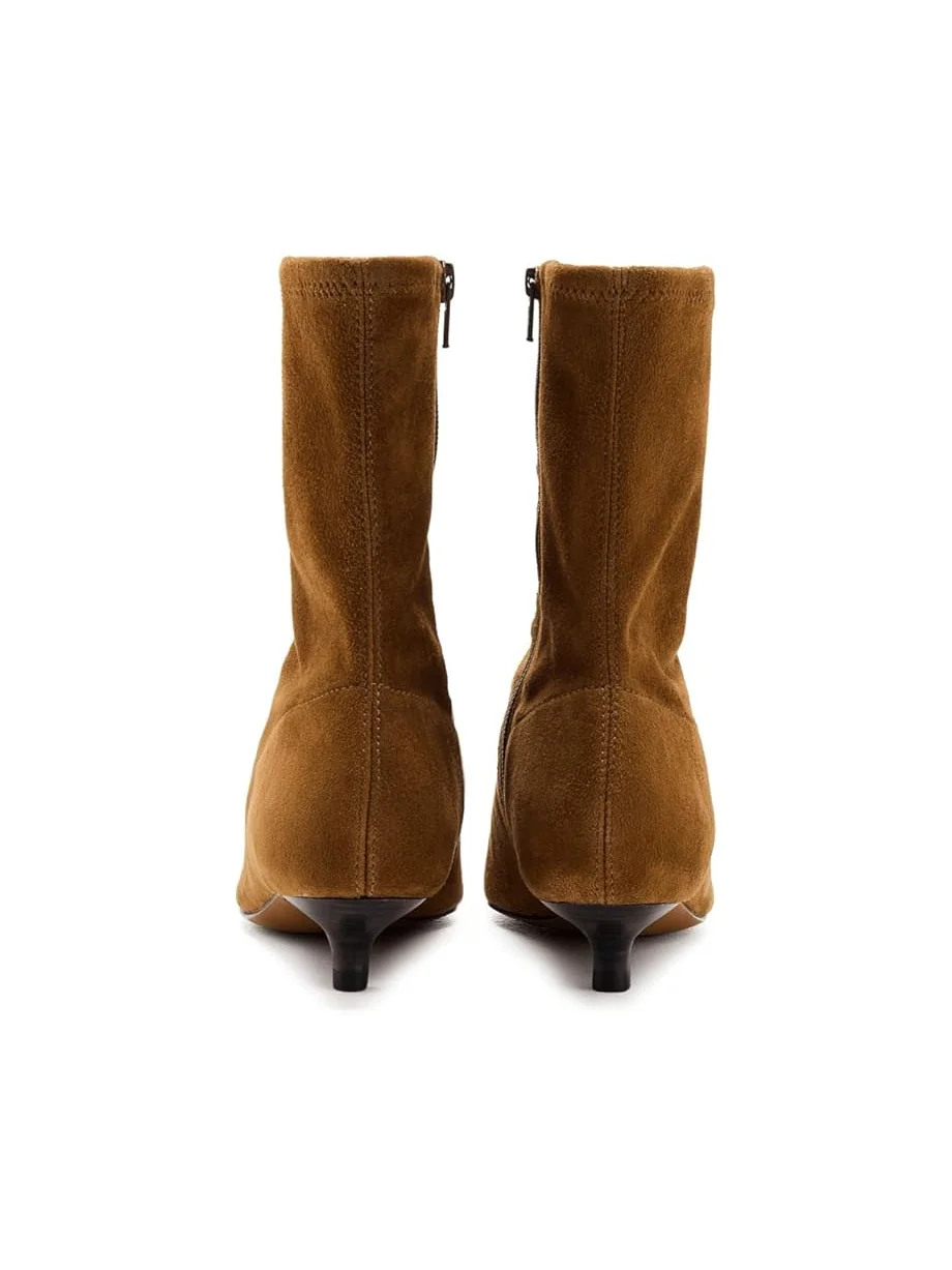 Женские сапоги-ботфорты Madewell Ciel Kitten Heel Glove - замша — 7