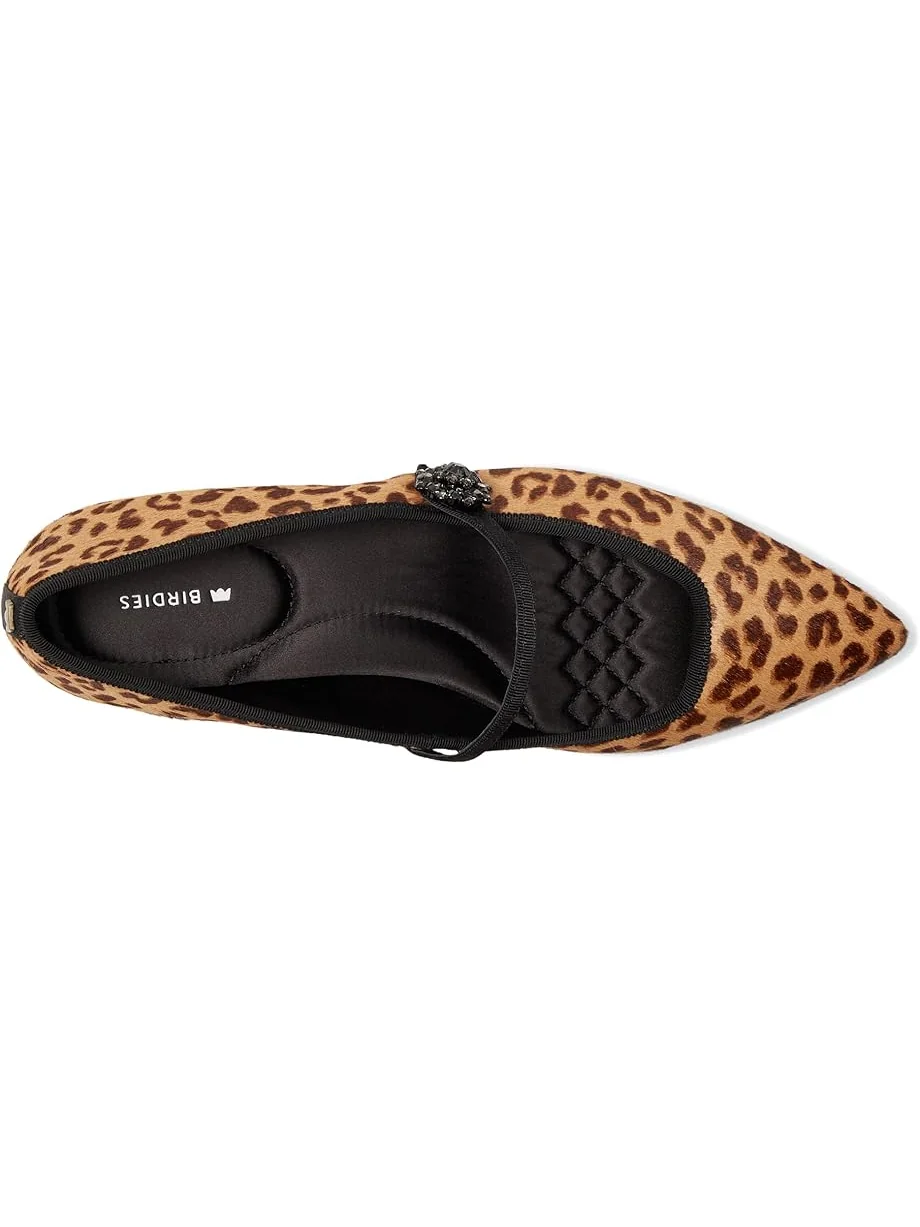 Женские балетки Birdies Goldfinch 15 Mary Jane Calf Hair, Leopard — 2