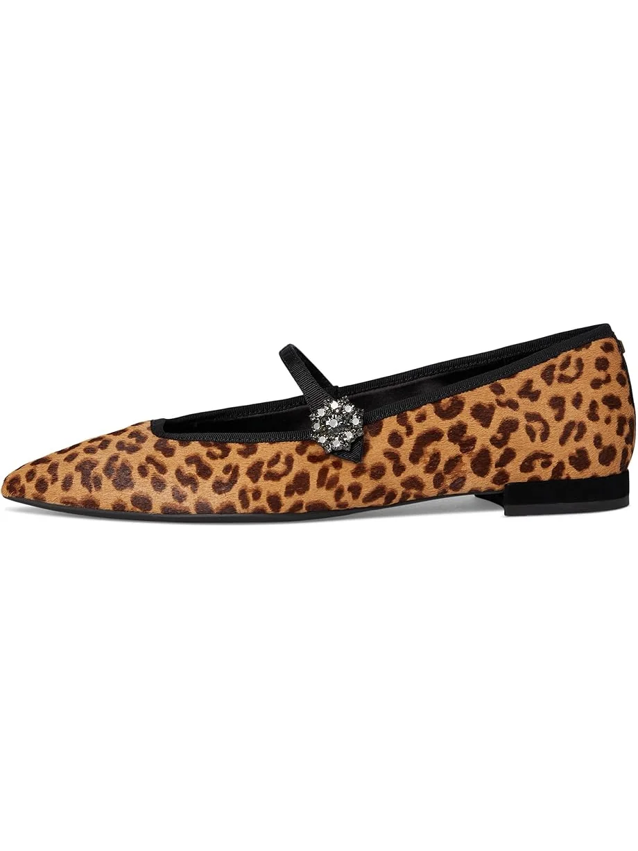 Женские балетки Birdies Goldfinch 15 Mary Jane Calf Hair, Leopard — 4