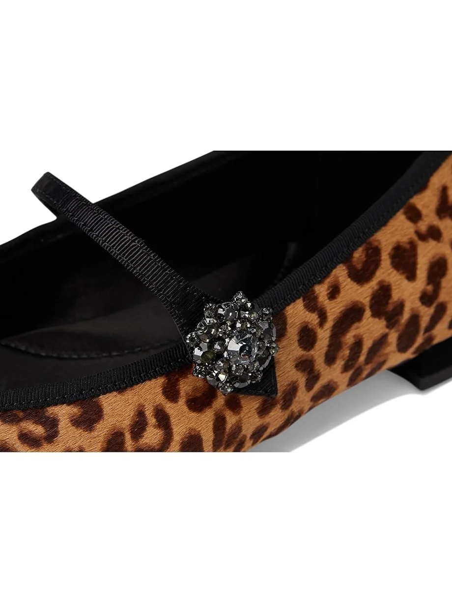 Женские балетки Birdies Goldfinch 15 Mary Jane Calf Hair, Leopard — 6
