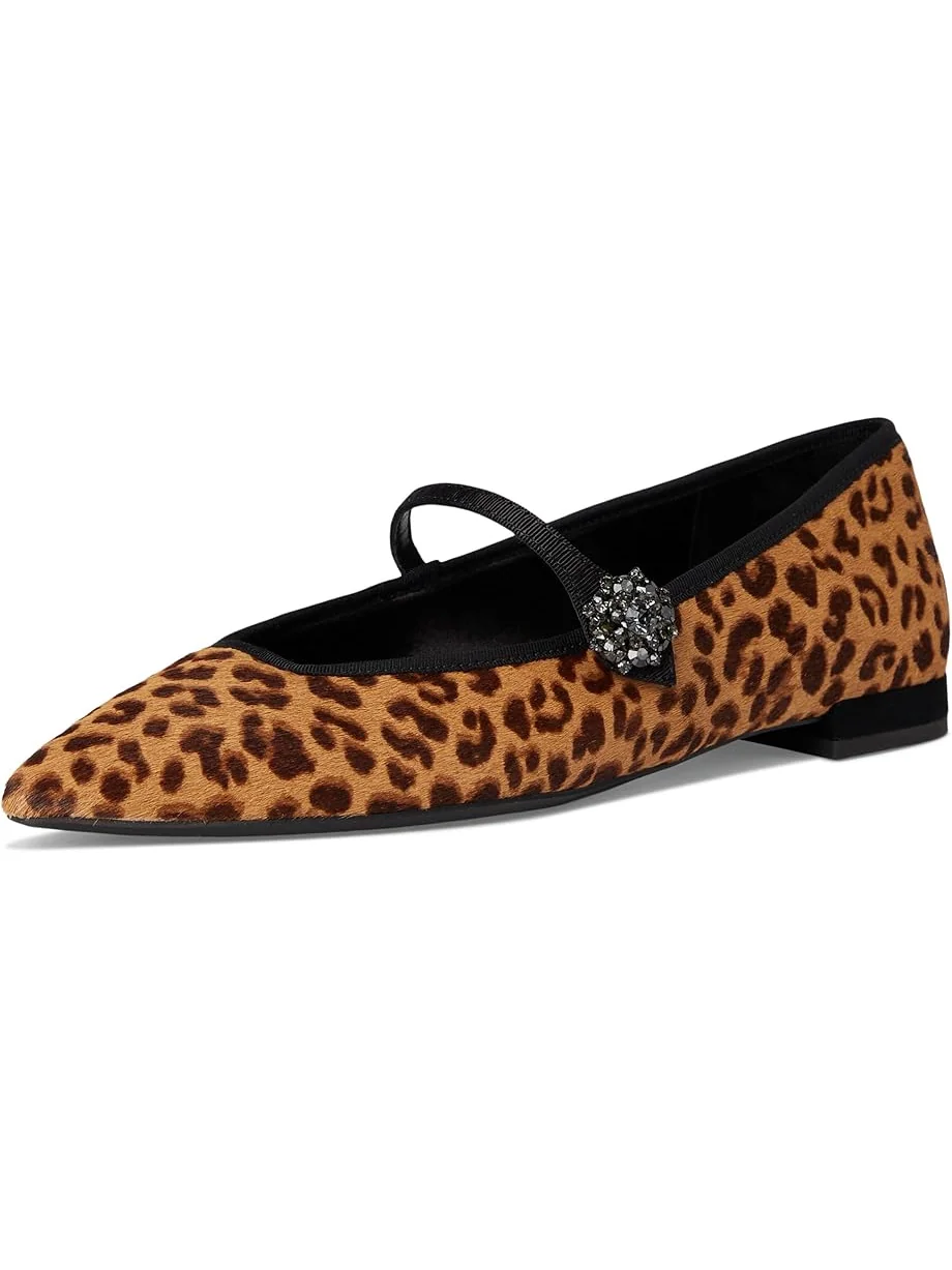 Женские балетки Birdies Goldfinch 15 Mary Jane Calf Hair, Leopard — 7