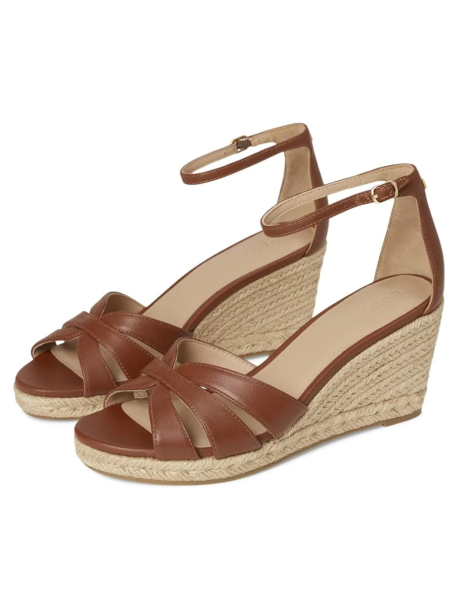 Женские туфли-эспадрильи на каблуке Lauren Ralph Lauren Nellie Nappa Leather — 1