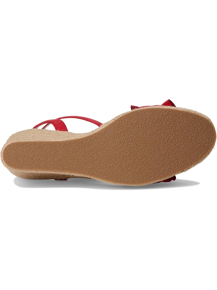 Женские босоножки Jack Rogers Rozette Ruffle Wedge - Suede — 3