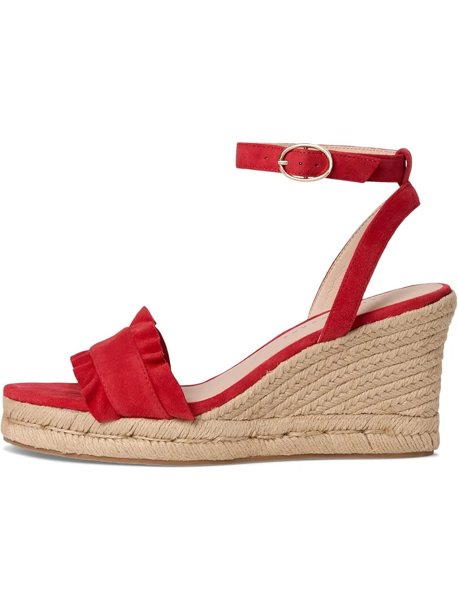 Женские босоножки Jack Rogers Rozette Ruffle Wedge - Suede — 4
