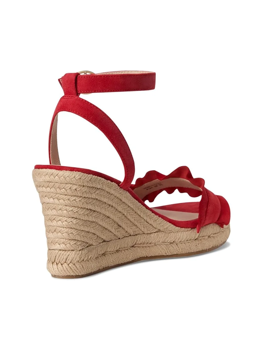 Женские босоножки Jack Rogers Rozette Ruffle Wedge - Suede — 5