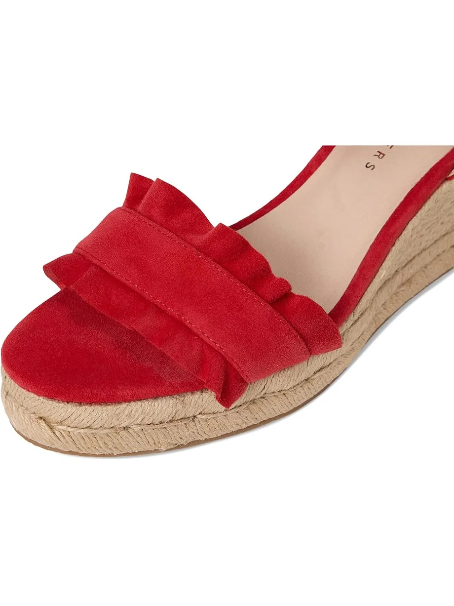 Женские босоножки Jack Rogers Rozette Ruffle Wedge - Suede — 6