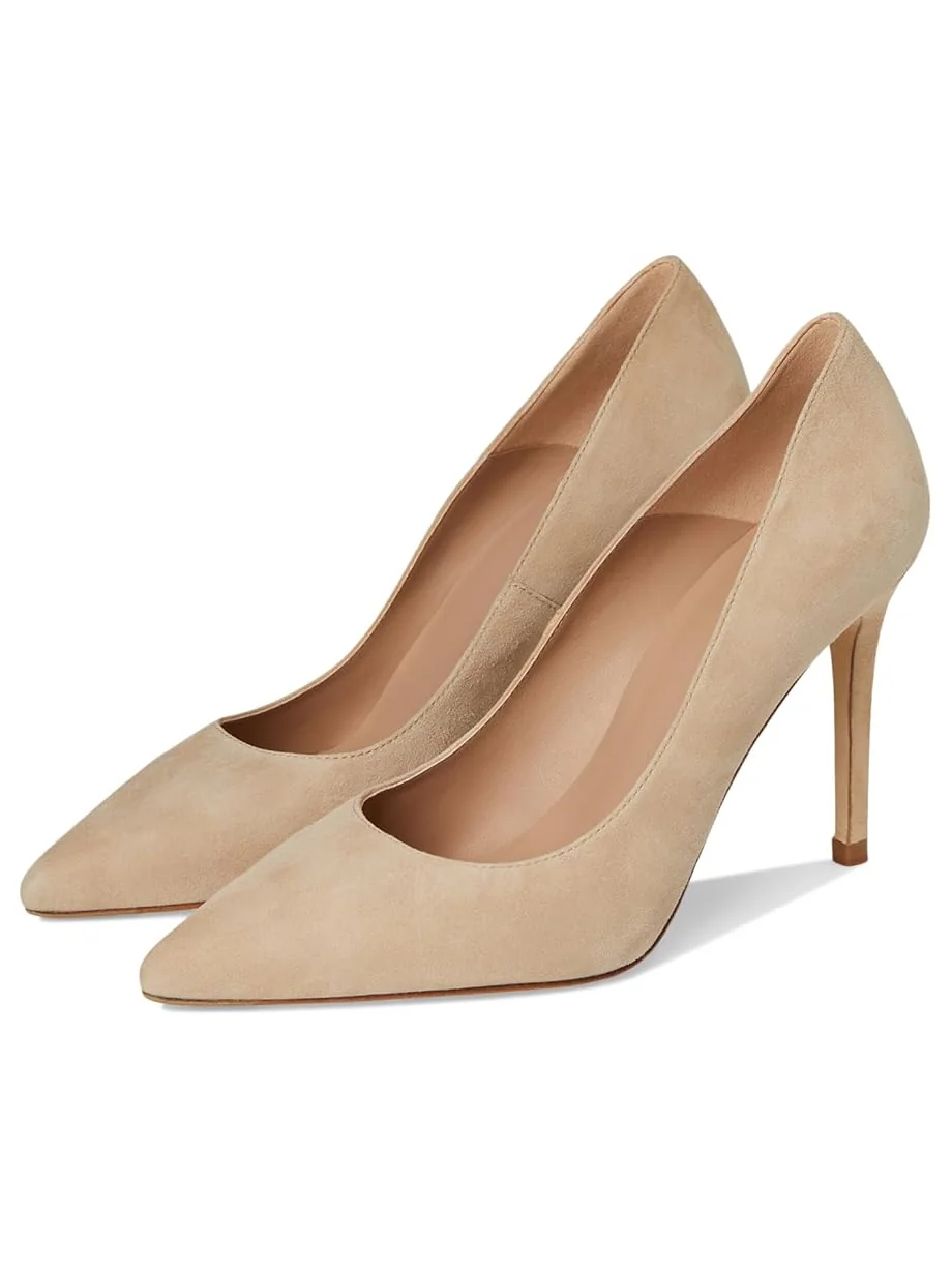 Женские балетки LK Bennett Fern Pointed Toe Courts — серый