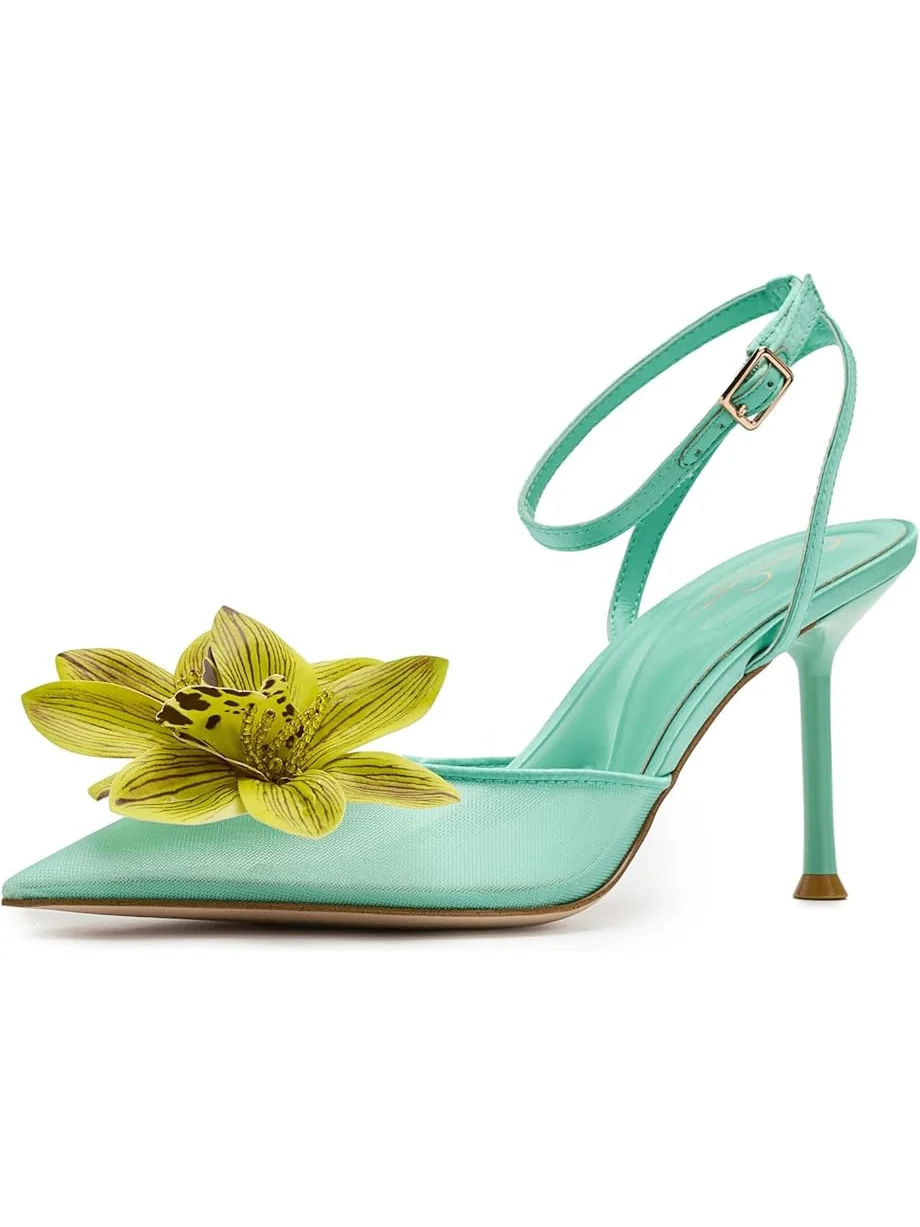 Женские туфли на высоком каблуке Jessica Simpson Vilyria 3D Floral Embellished — 1