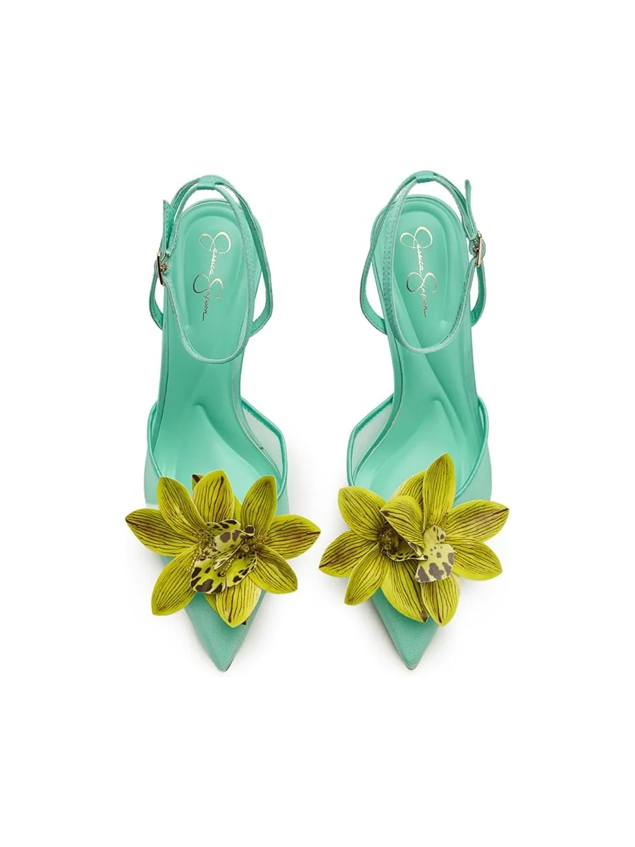 Женские туфли на высоком каблуке Jessica Simpson Vilyria 3D Floral Embellished — 2