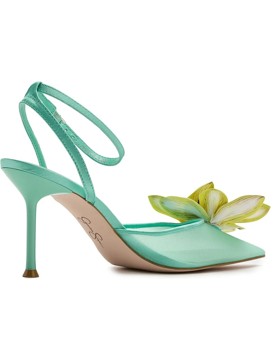 Женские туфли на высоком каблуке Jessica Simpson Vilyria 3D Floral Embellished — 3