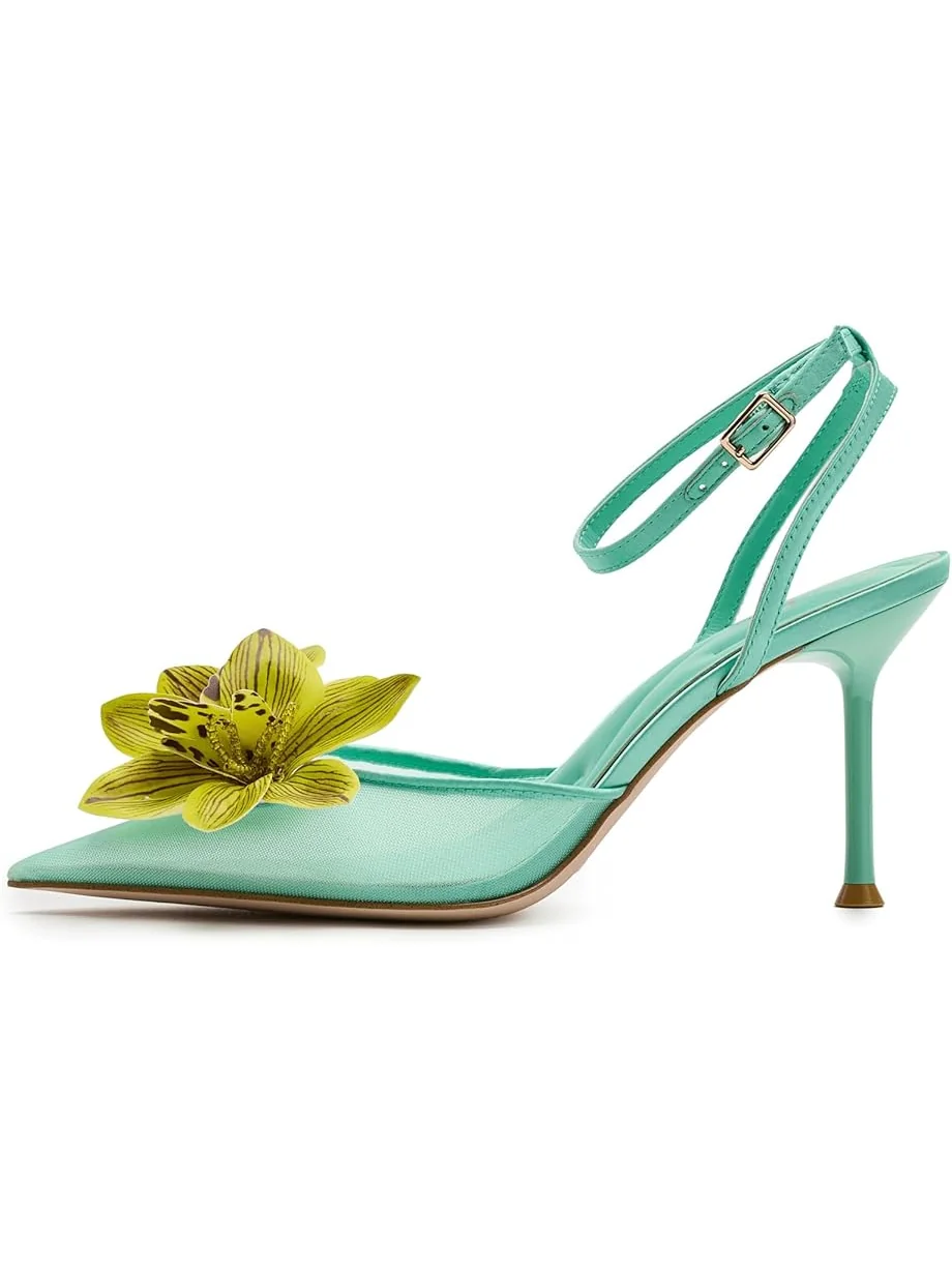 Женские туфли на высоком каблуке Jessica Simpson Vilyria 3D Floral Embellished — 4
