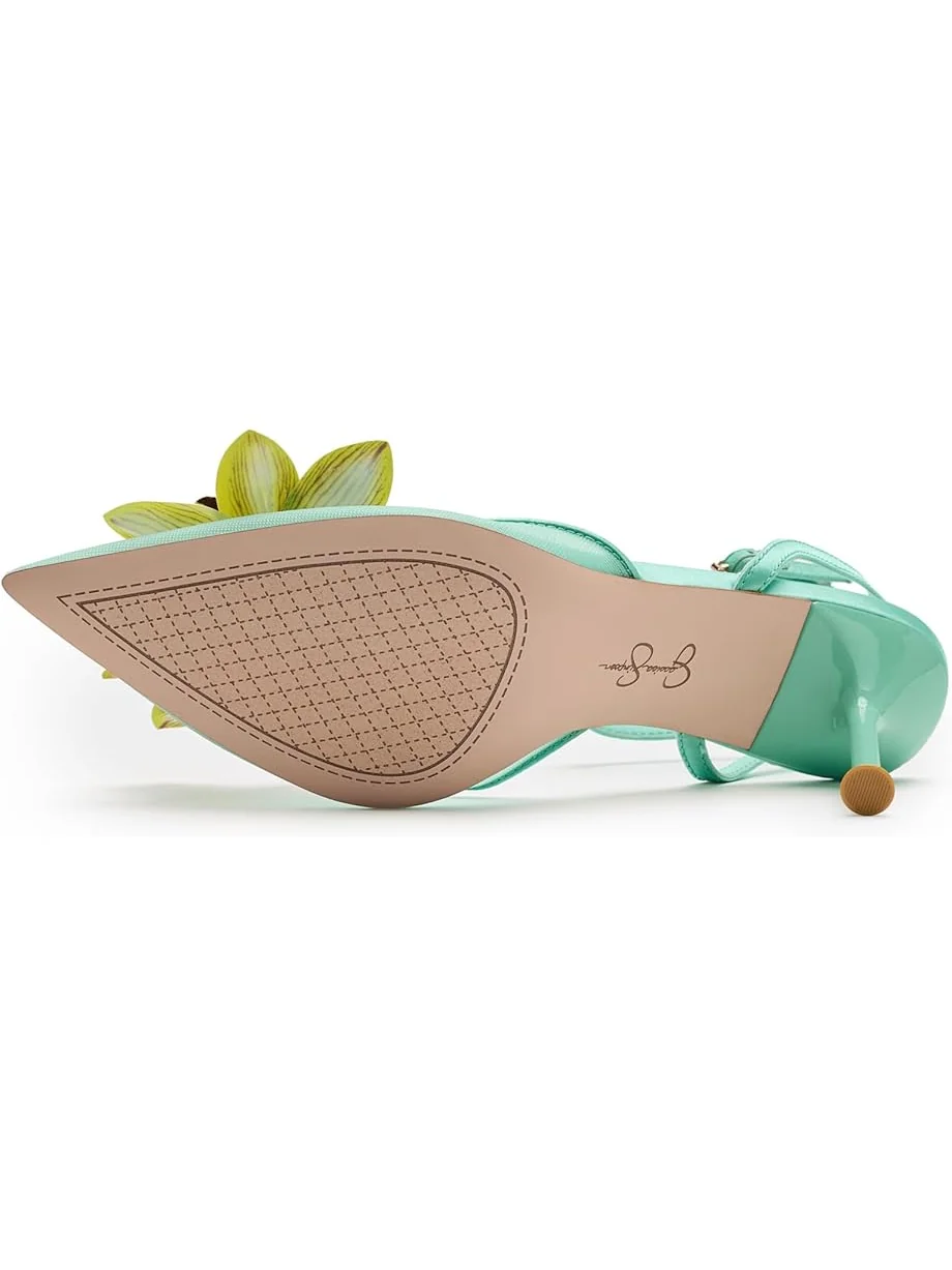 Женские туфли на высоком каблуке Jessica Simpson Vilyria 3D Floral Embellished — 5