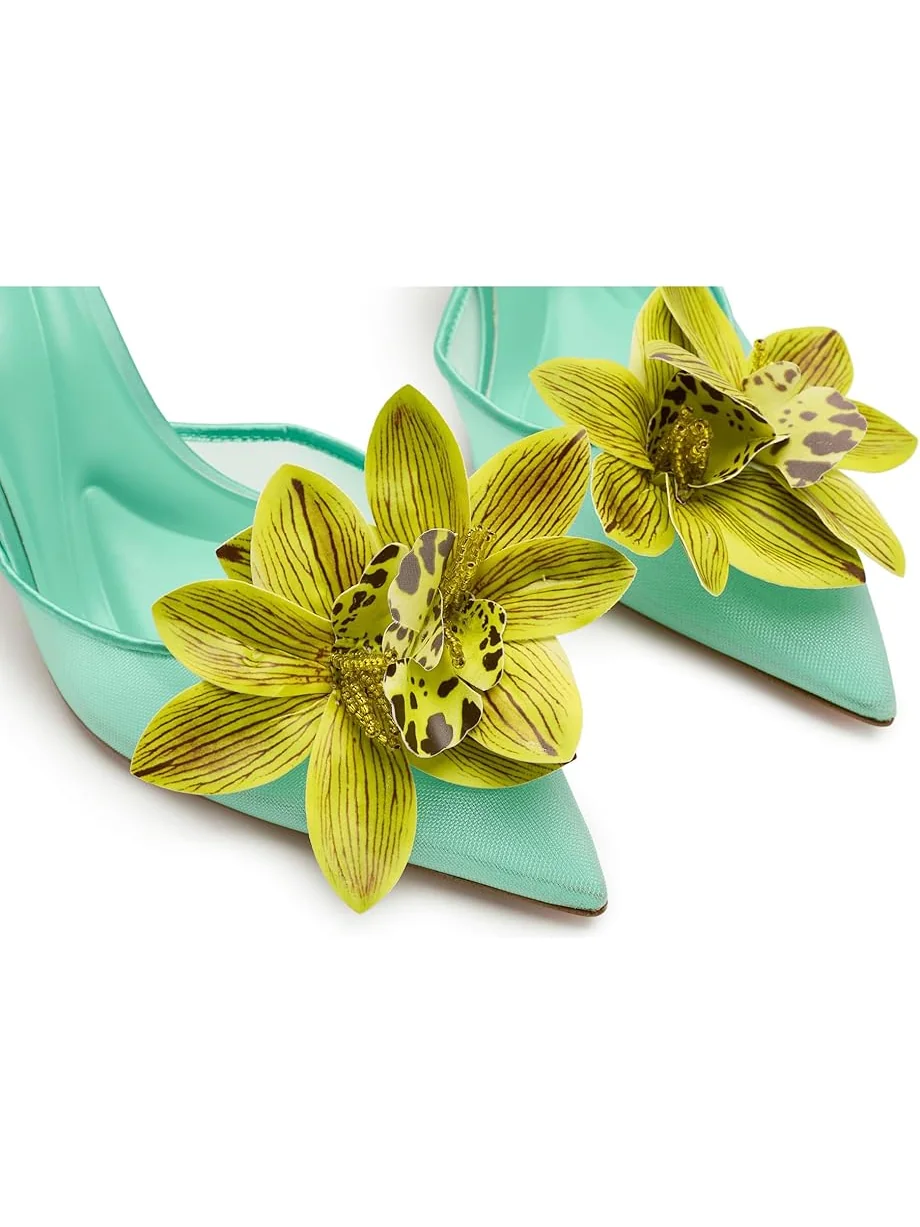 Женские туфли на высоком каблуке Jessica Simpson Vilyria 3D Floral Embellished — 6