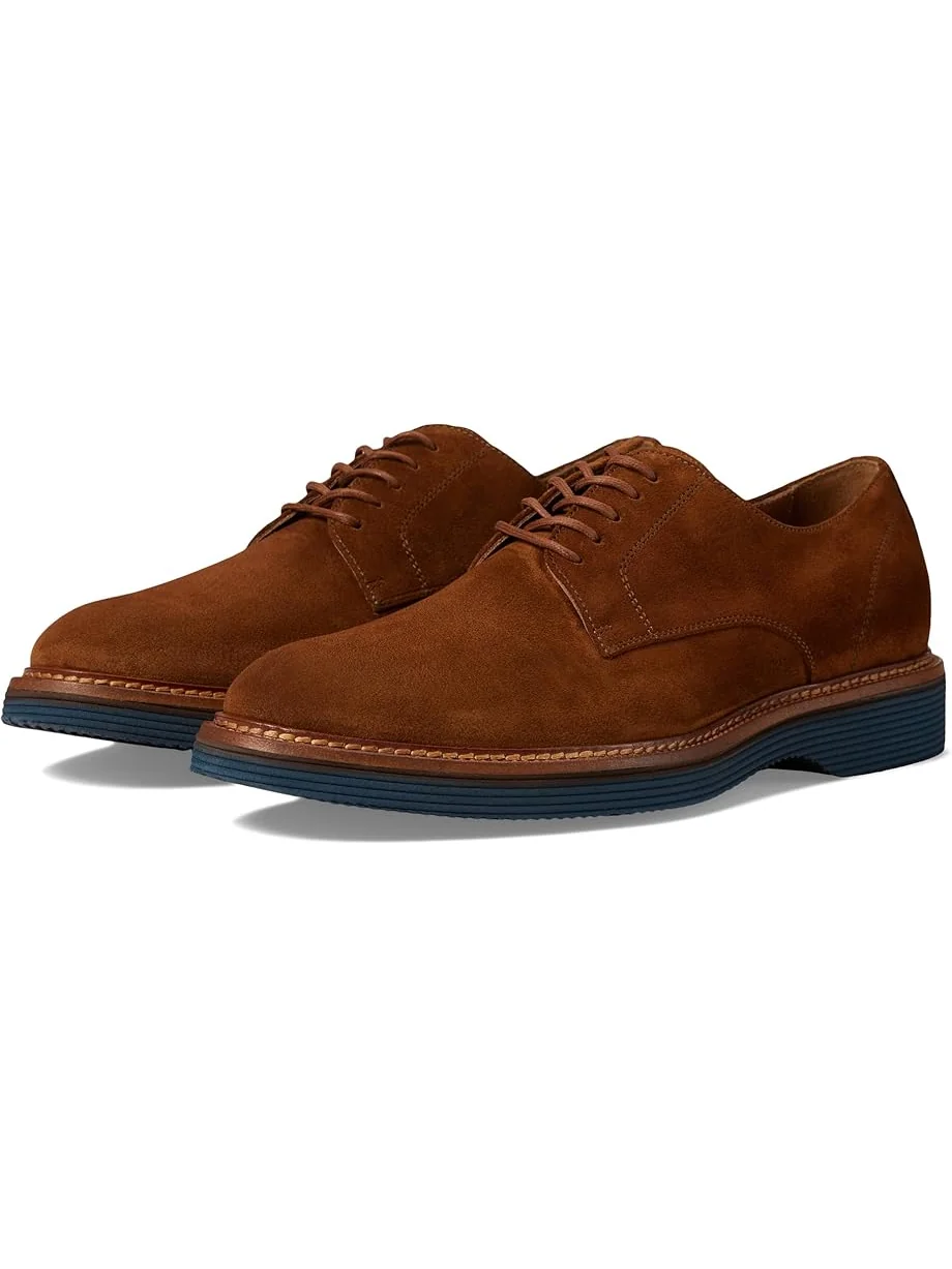 Мужские оксфорды Johnston & Murphy Collection Jenson Plain Toe, Snuff European Suede — 1
