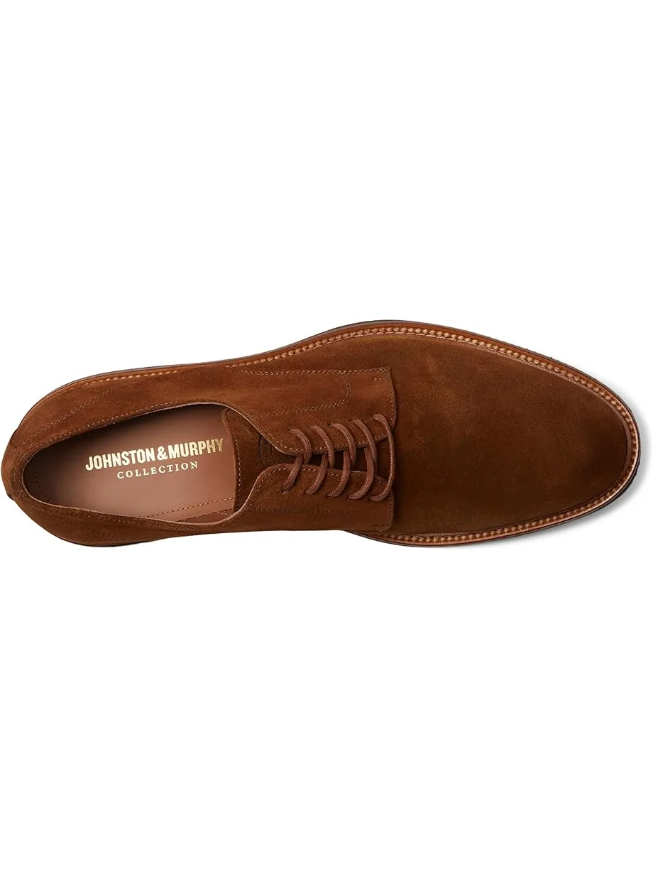 Мужские оксфорды Johnston & Murphy Collection Jenson Plain Toe, Snuff European Suede — 2