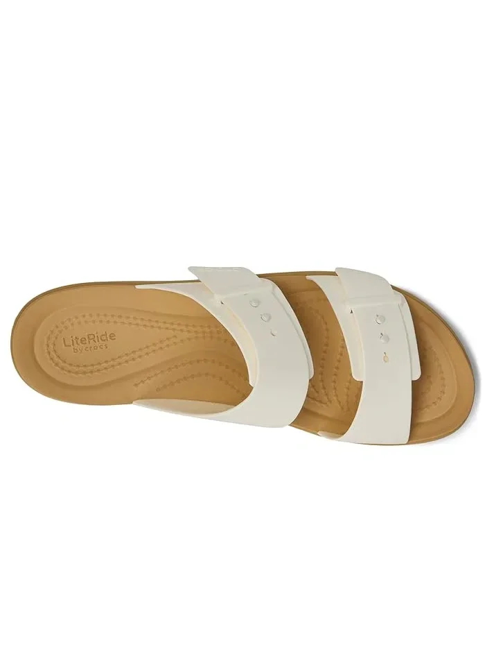 Босоножки платформа Brooklyn Buckle Low Crocs — 3