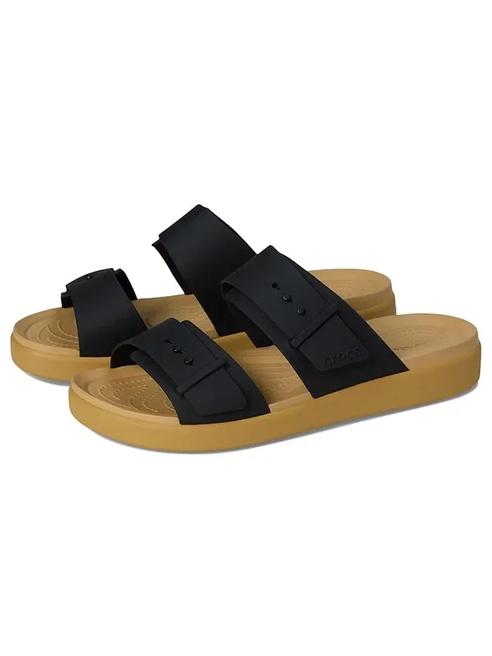 Туфли-лодочки на каблуке Brooklyn Buckle Low Crocs — 1