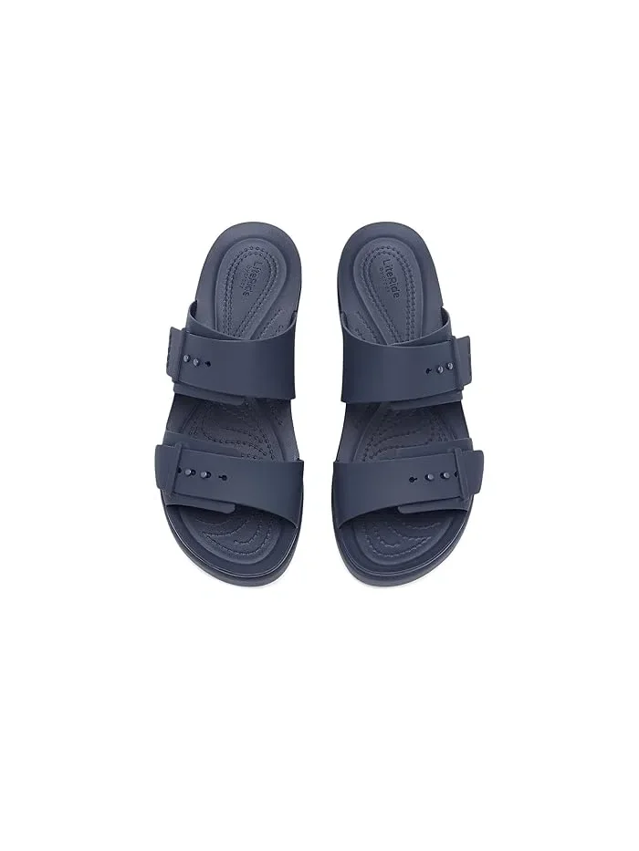 Босоножки на платформе Brooklyn Buckle Low Crocs — 3