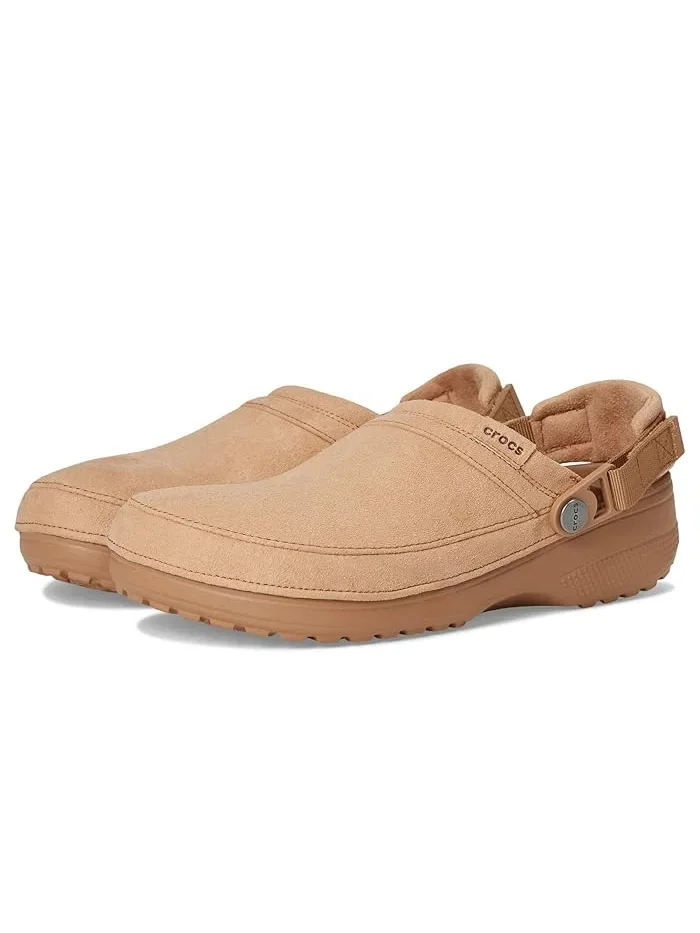 Клоги Classic Crafted Canvas Crocs, Milk Chocolate Suede — 2