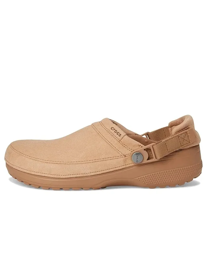 Клоги Classic Crafted Canvas Crocs, Milk Chocolate Suede — 5