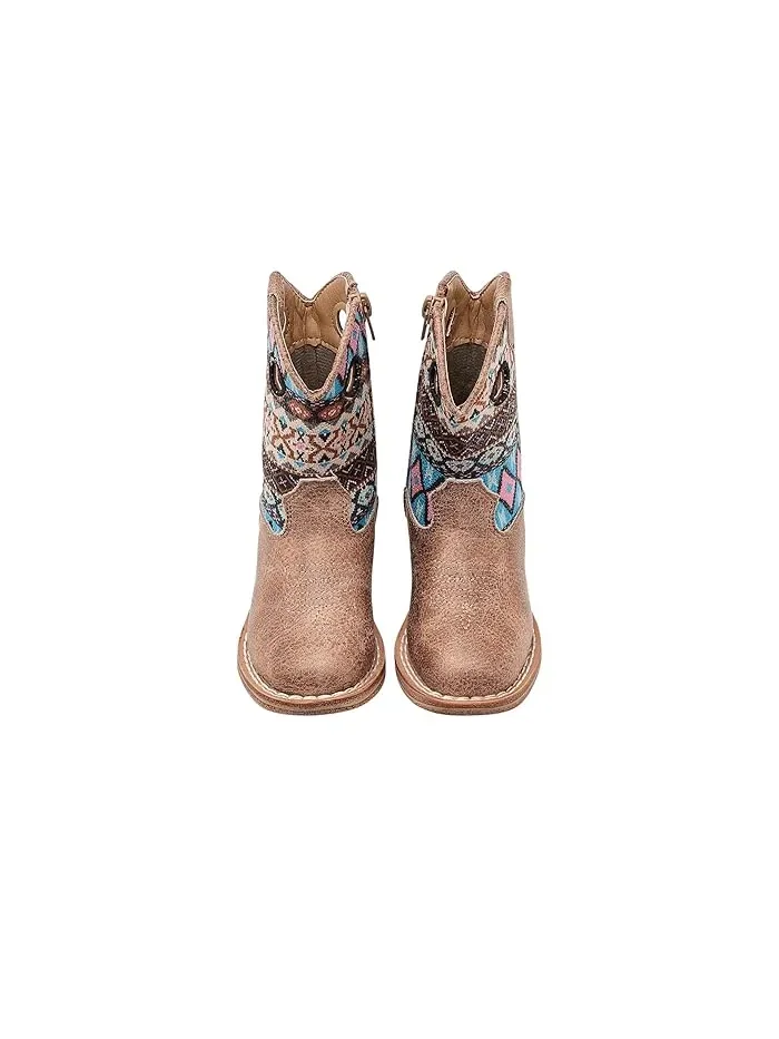 Ботинки с квадратным носком Willow Aztec Roper Kids — 3