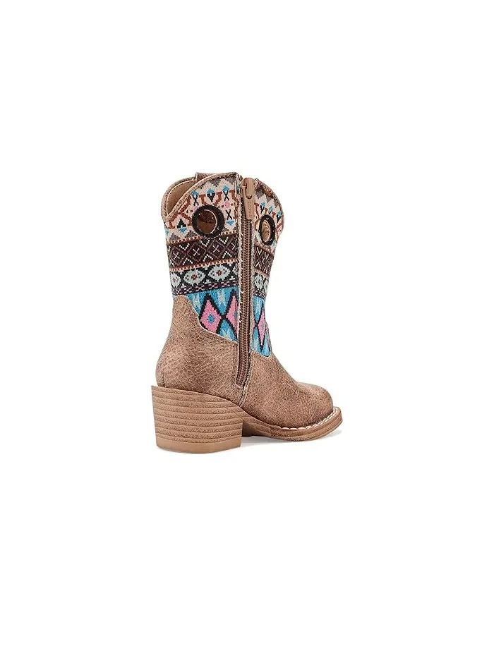 Ботинки с квадратным носком Willow Aztec Roper Kids — 4