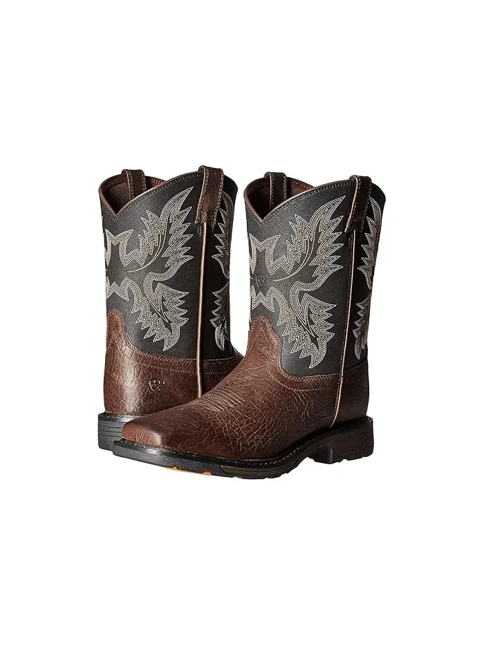 Ботинки Workhog Wide Square Toe Ariat Kids — черный