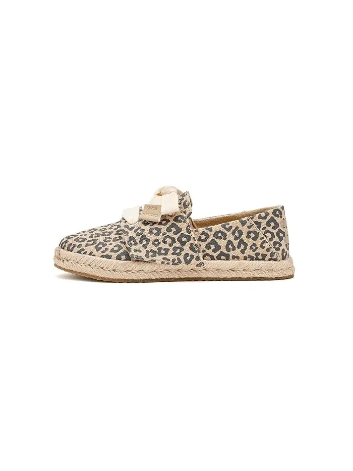 Кроссовки детские Carolina Lace-Up TOMS Kids, Leopard — 5