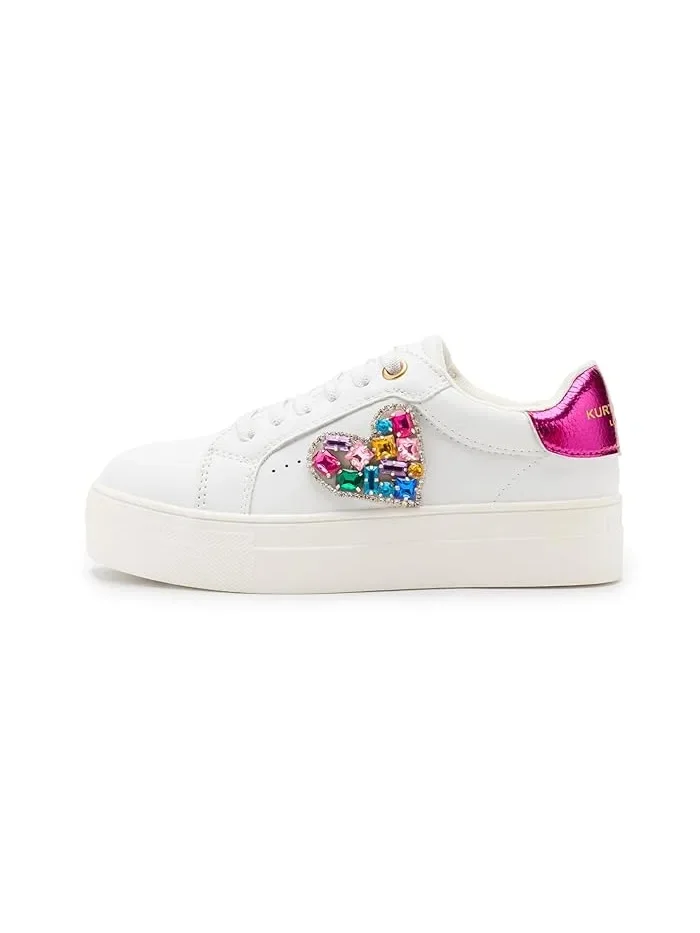 Кроссовки с металлическим сердечком Mini Laney Love Heart Kurt Geiger London Kids — 5